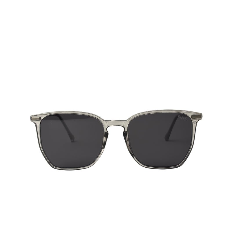 BOLD Aura Square Sunglasses for Unisex - Grey